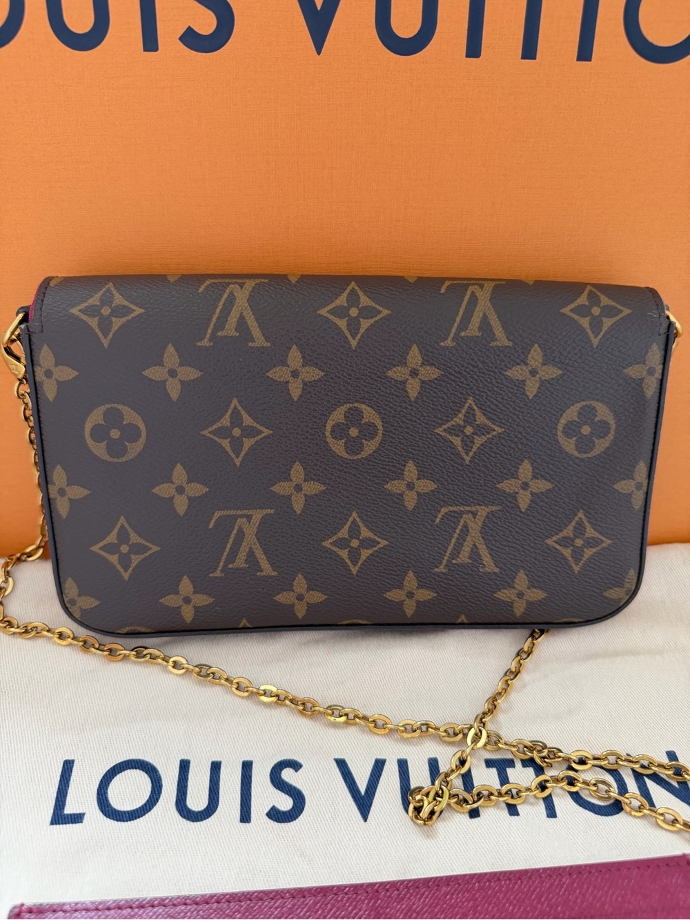 Authentic Louis Vuitton Félicie Pochette Crossbody 3 Piece Set - Picture 5 of 15